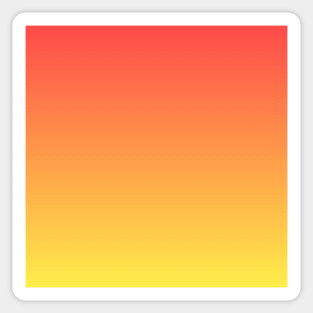 Orange-yellow fiery ombre gradient Sticker